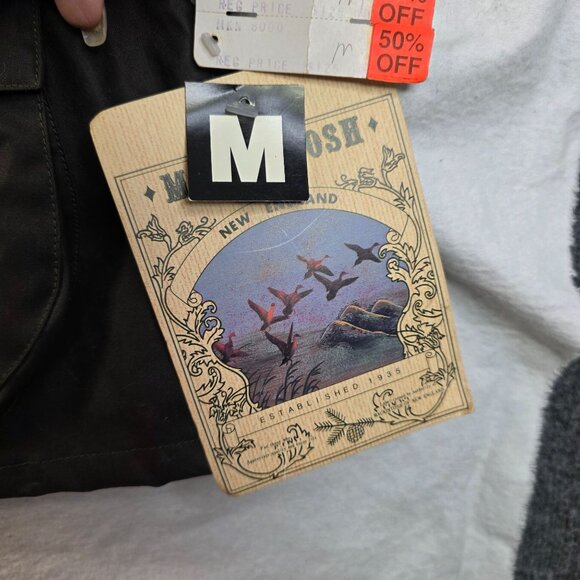 Mackintosh NE Medium Waxed Barn Jacket Corduroy Collar Fishermancore utility New - Picture 6 of 16